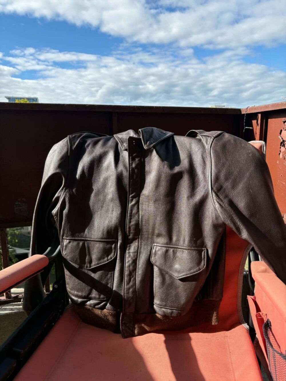 Cooper Made in USA A-2 Goatskin Leather Flight Jacket – 42R